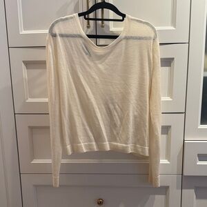 NEVER WORN Alice + Olivia Cream Open Back Sweater